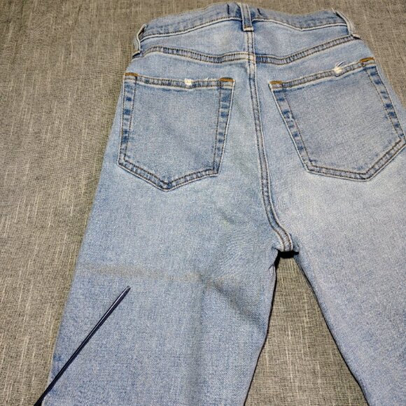 Abercrombie Fitch Jeans Womens Size 26x27 Distressed Ultra High Rise Straight - Picture 9 of 11